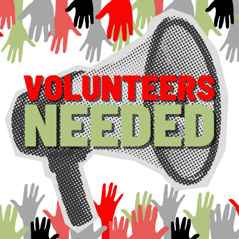 Volunteers Needed graphic