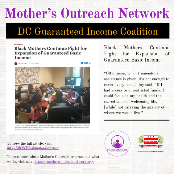 Washington Informer article on Advocacy day and Mother Up