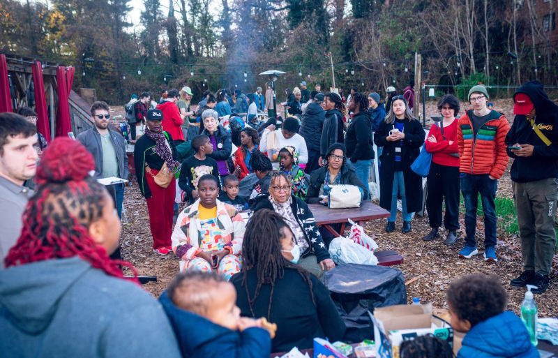 Pilot participants gathered at Edgewood Farms for the launch of the Community Conversations event hosted by ReDelicious, on December 8th.